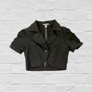 SOLD Y2k Cropped Blazer Top